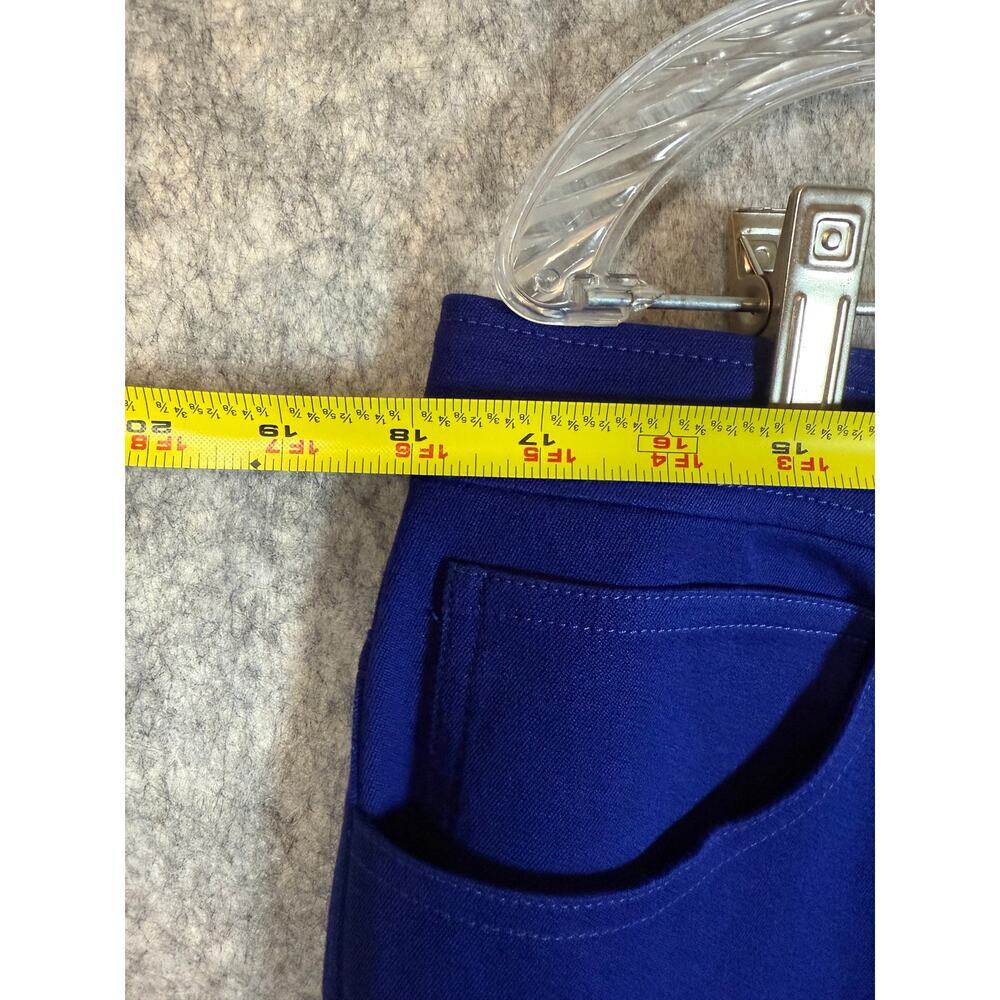 NEW ST. JOHN Womens Classic Marie Cobalt Blue Pants Size 14 - Picture 8 of 10